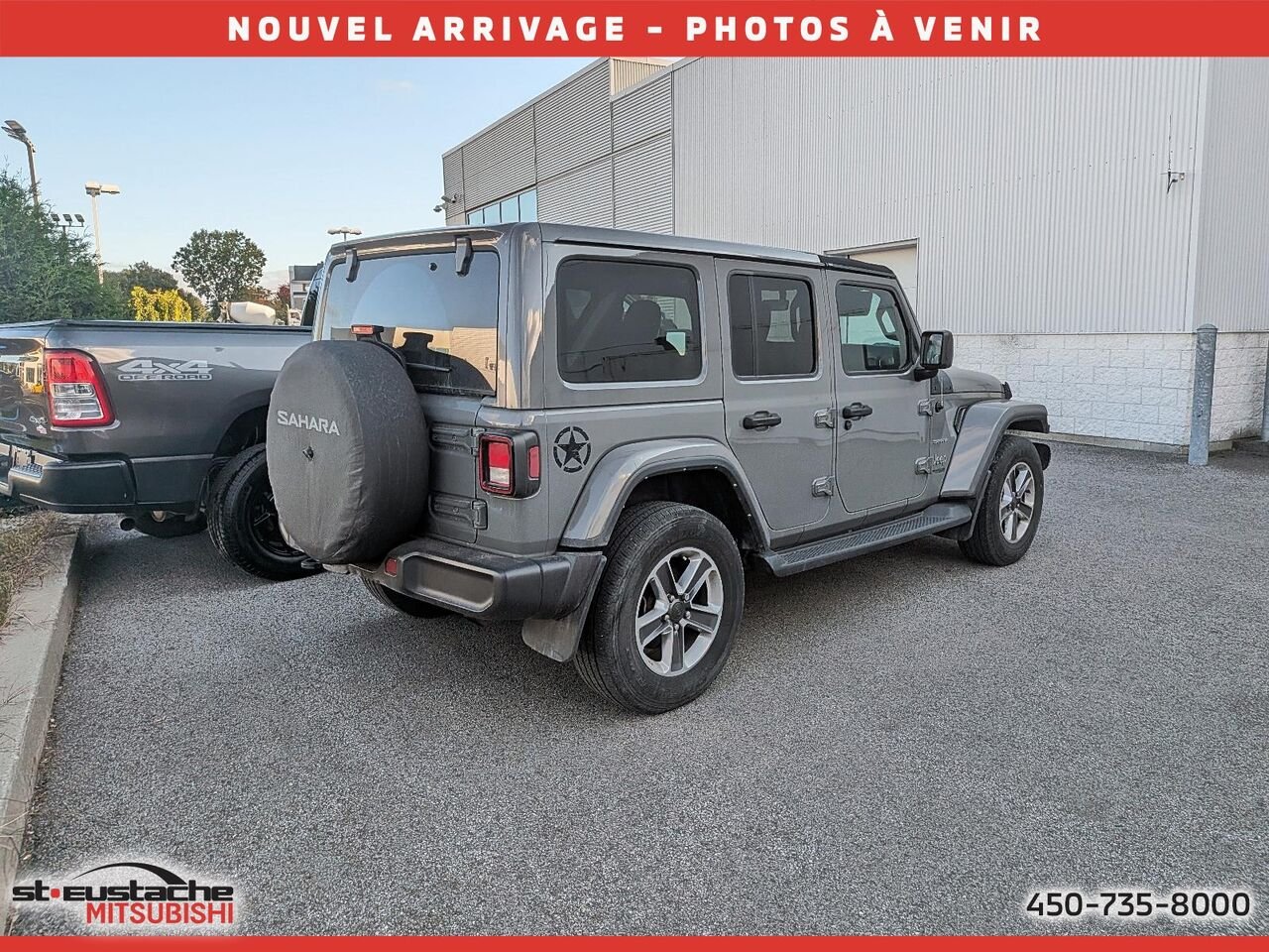 Jeep Wrangler UNLIMITED SAHARA 2021 Gris Saint-Eustache - photo #2