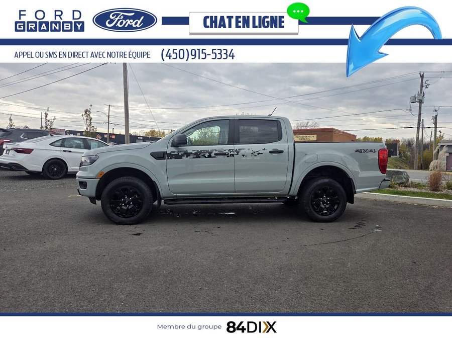 Ford Ranger XLT SuperCrew 4RM caisse de 5 pi 2023 Gris
