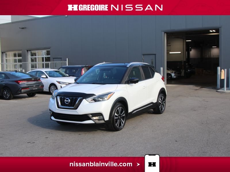 2019 Nissan Kicks SR/BOSE/CARPLAY/CUIR/MAGS/AC/CAMERA/BT White