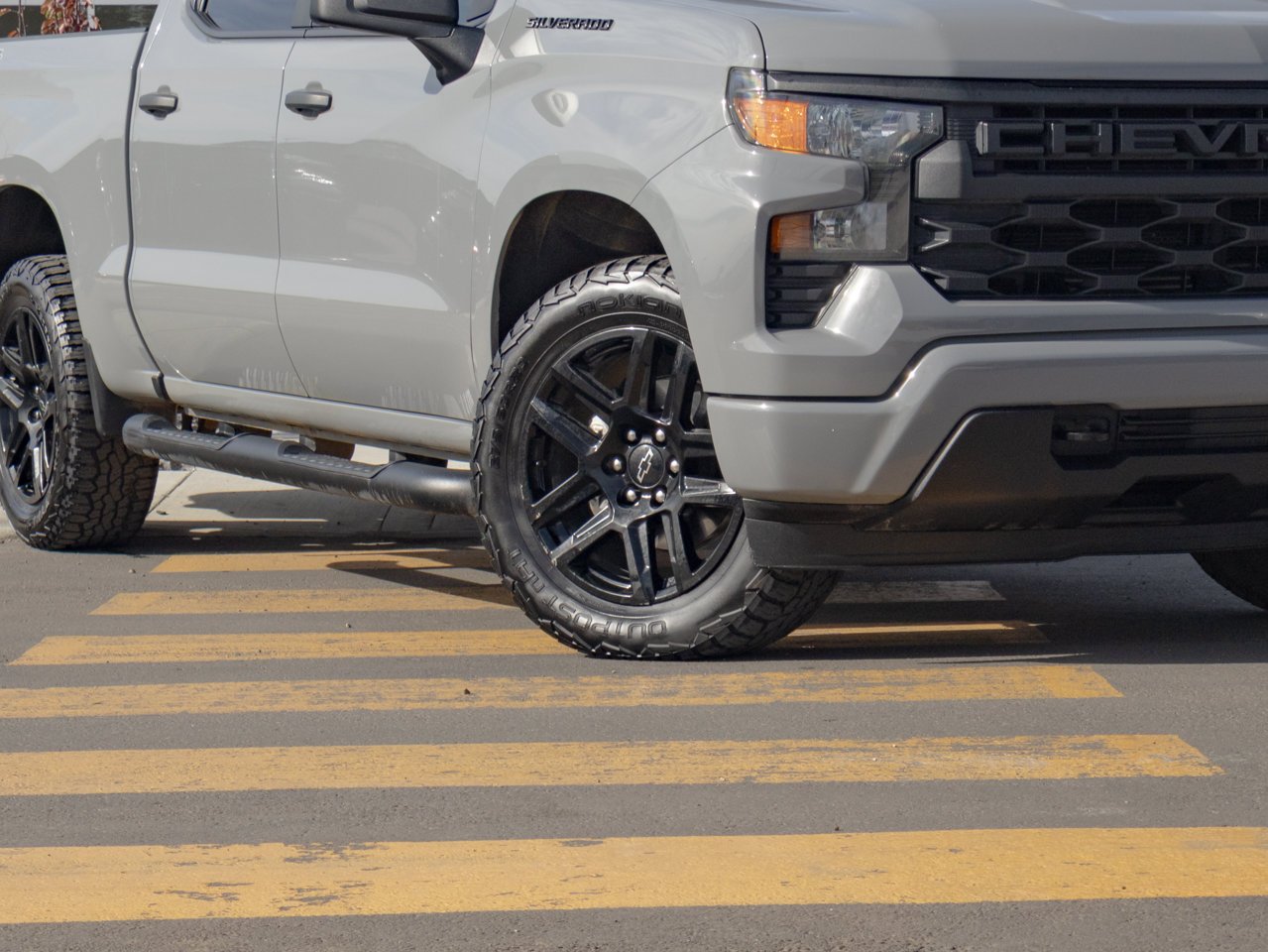 2024 Chevrolet Silverado 1500 4WD Crew Cab 147 Custom Grey Sherwood Park - photo #5