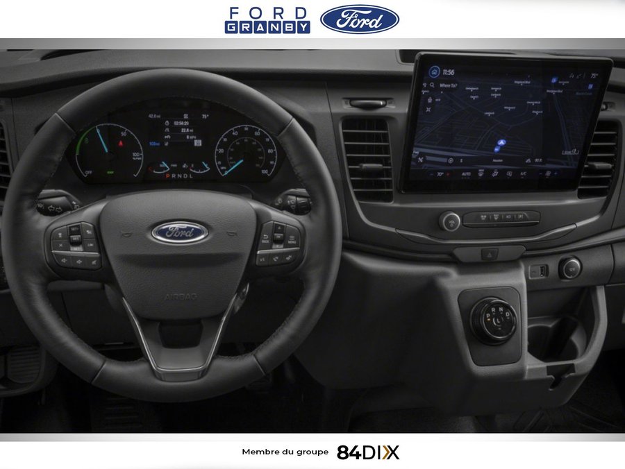 2025 Ford E-Transit Cargo Van Oxford White
