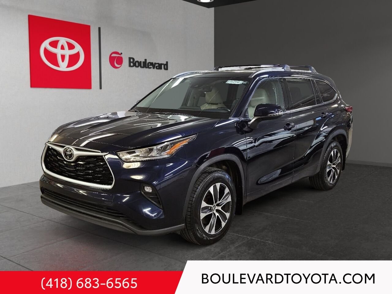 2021 Toyota HIGHLANDER 100533B-73 | XLE, AWD Blue Québec - photo #0