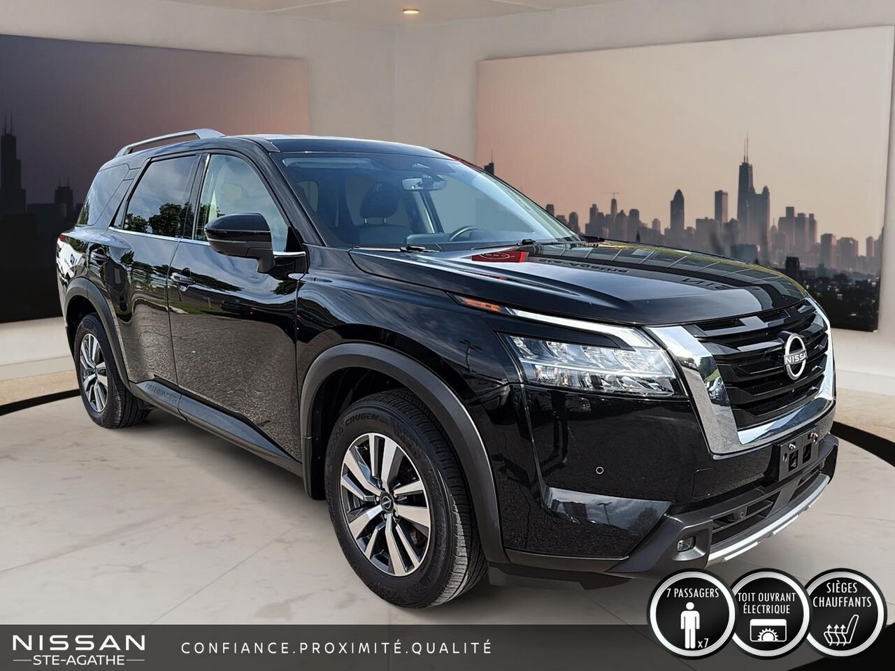 Nissan Pathfinder SL TI | CUIR | TOIT OUVRANT | NAVIGATION | ATTELAGE 6 000 LB 2024 Noir Saint-Jérôme - photo #2