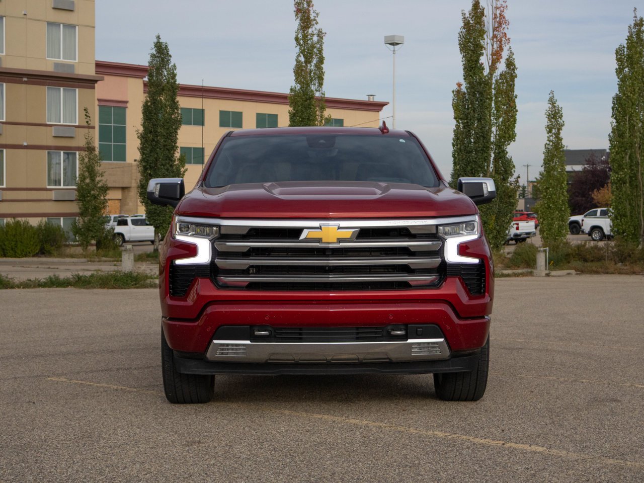 2025 Chevrolet Silverado 1500 4WD Crew Cab 147 High Country Red Sherwood Park - photo #3