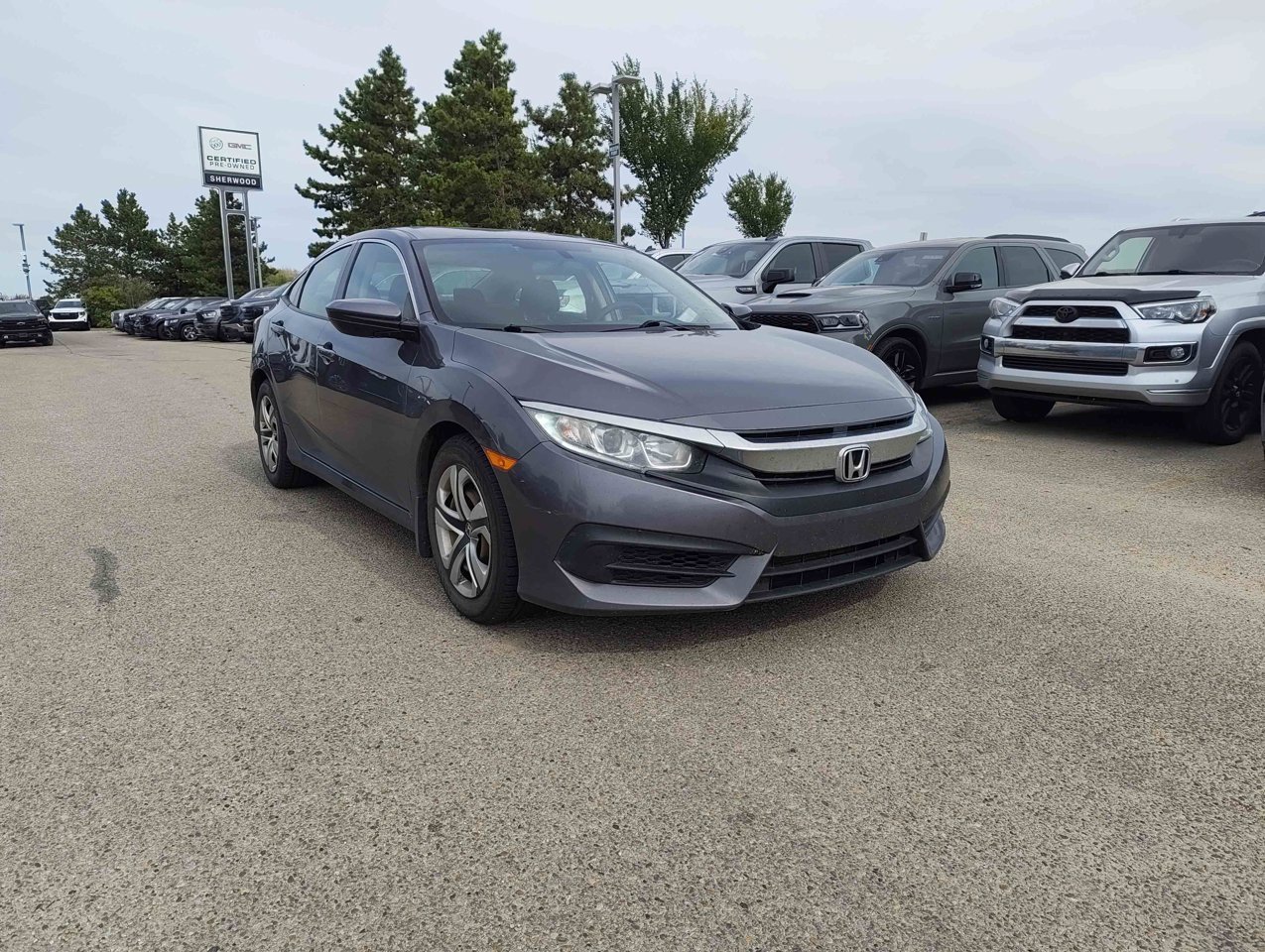 2016 Honda Civic Sedan 4dr CVT LX Grey Sherwood Park - photo #2
