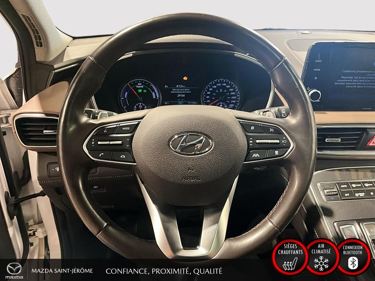 Hyundai Santa Fe Hybrid 2022 Blanc Ste-Agathe des Monts - photo #13