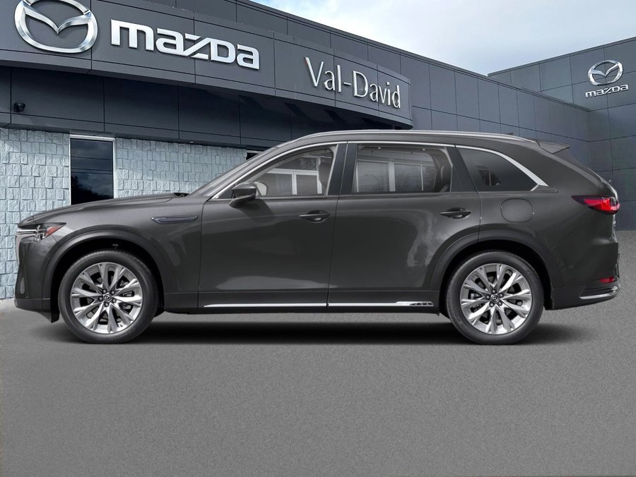 2026 Mazda CX-90 hybride léger GT-P, hybride léger 48 V, 6 cyl. turbo 3,3 L, 340 ch, i-ACTIV AWD, roues noires, écran 12,3 po, Grey