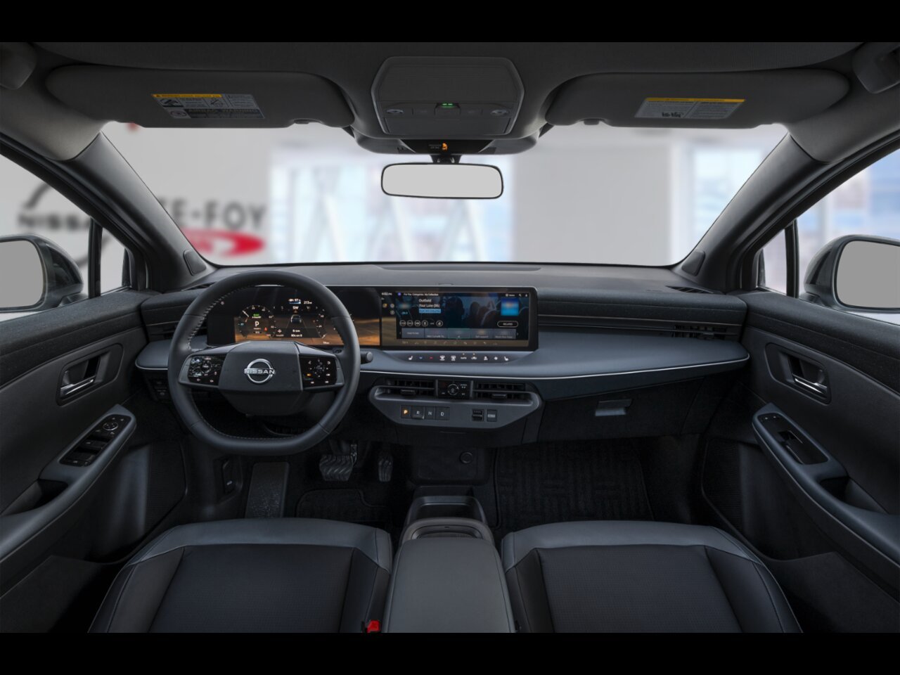 NISSAN LEAF 2026 Blanc Everest nacré triple couche/Noir Ste-Foy - photo #8