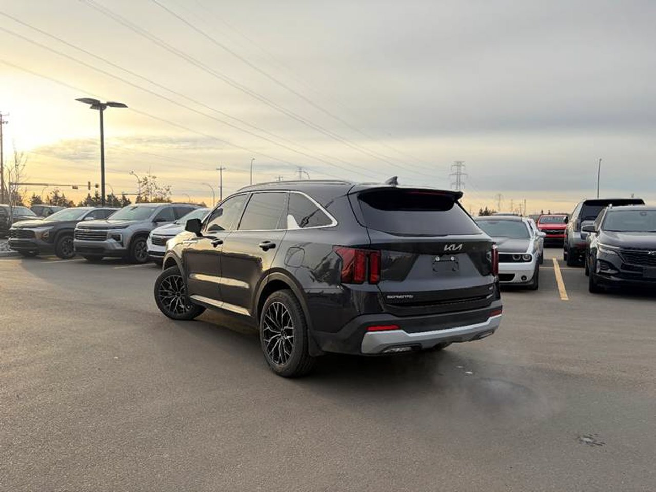 2025 Kia Sorento LX AWD Panthera Metal Grey Sherwood Park - photo #3
