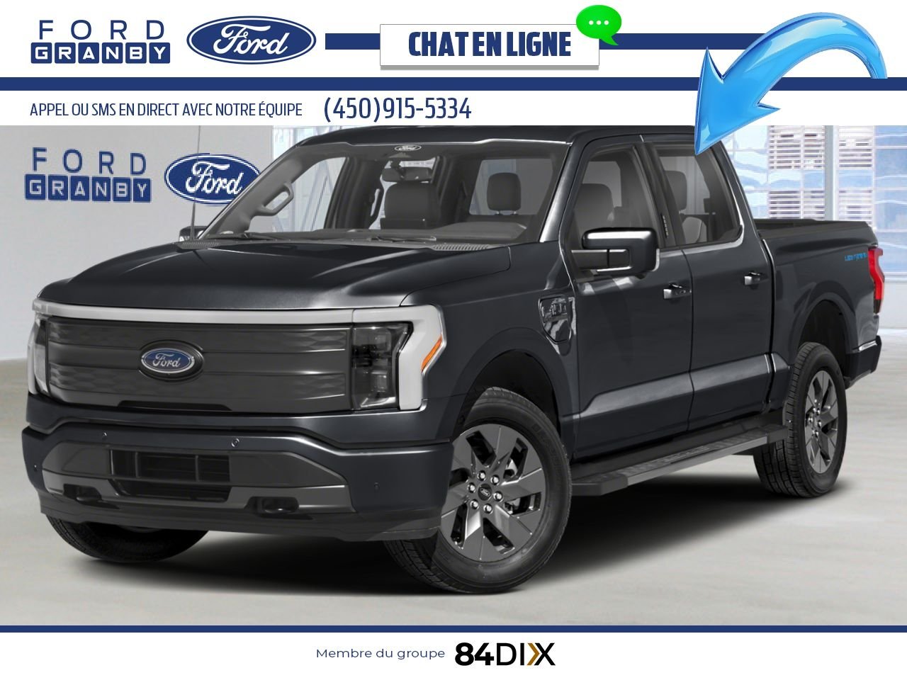 Ford F-150 Lightning 2025 Noir agate métallisé Granby - photo #0