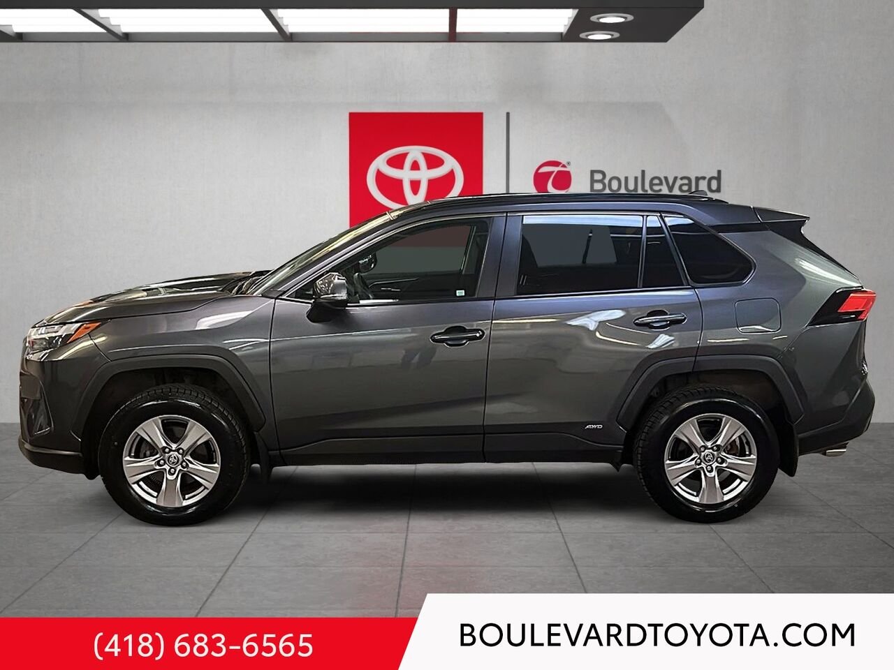 Toyota RAV4 100572A-93 | HYBRIDE XLE, AWD 2022 Gris Québec - photo #5