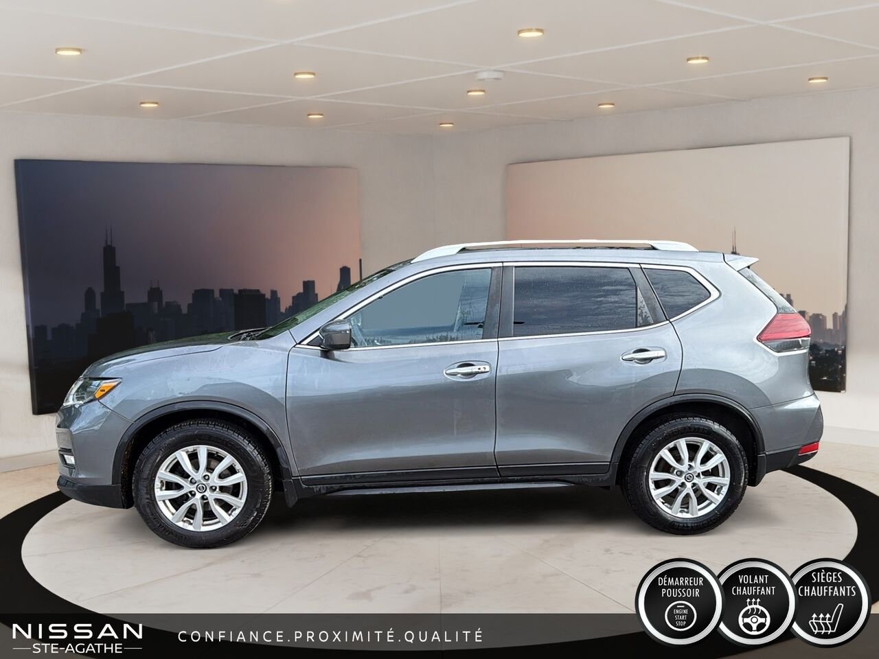 2019 Nissan Rogue Grey Ste-Agathe des Monts - photo #5