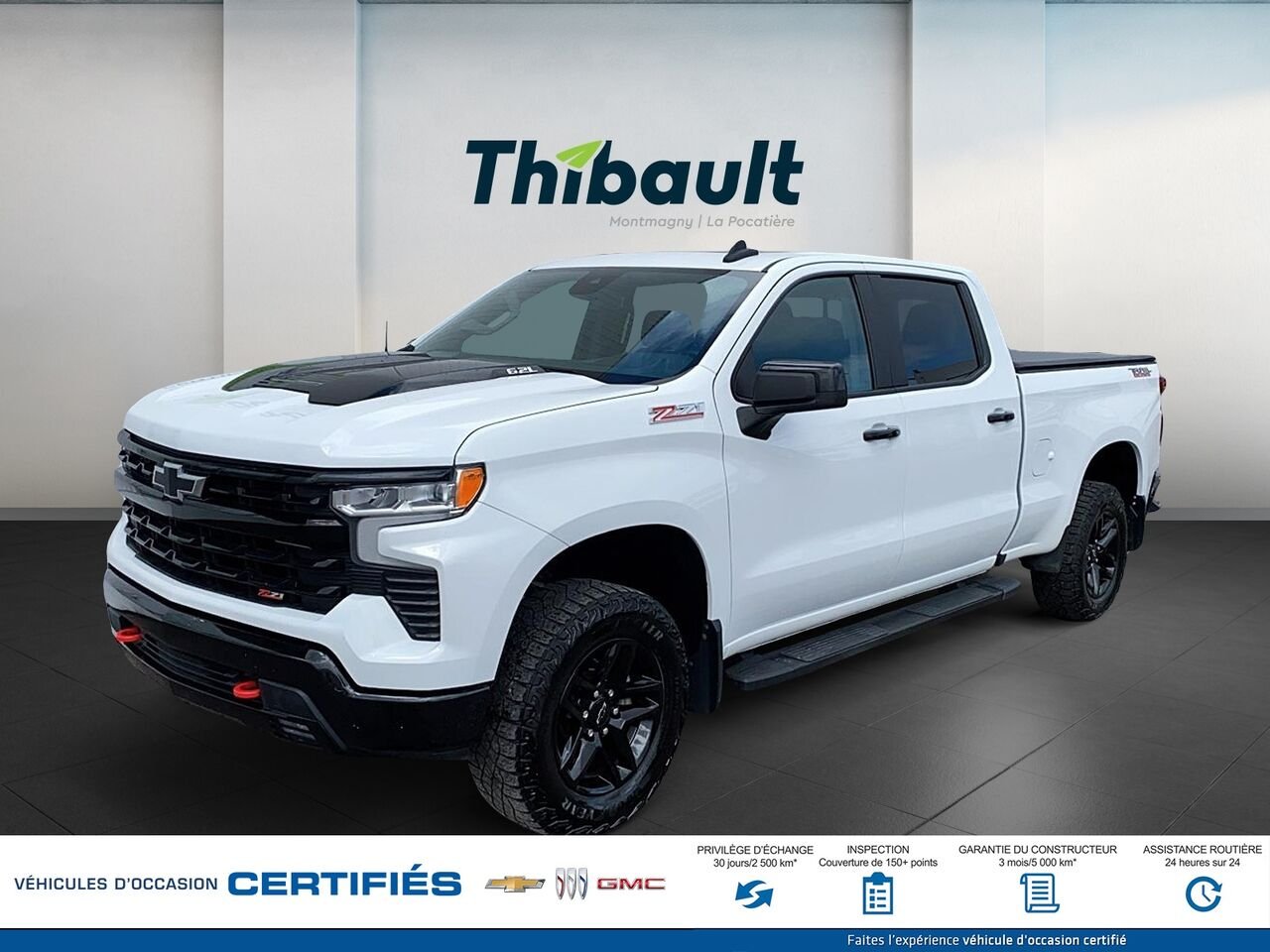 CHEVROLET SILVERADO LT Trail Boss cabine multiplace 4RM 157 po 2024 Blanc Montmagny - photo #0