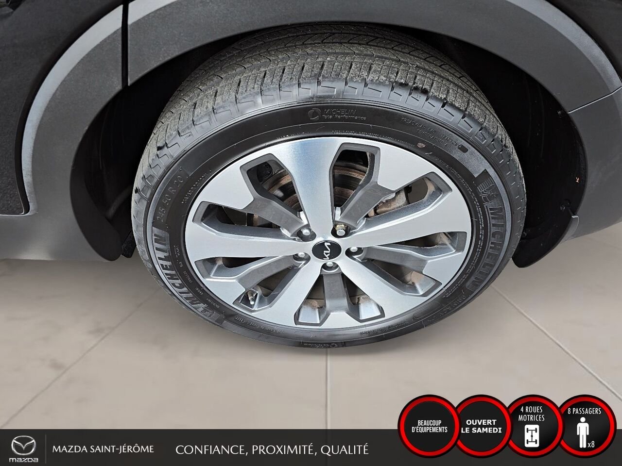 Kia Telluride SX | CUIR BRUN | 8 PASSAGERS | TOIT OUVRANT | 2022 Noir Saint-Jérôme - photo #10