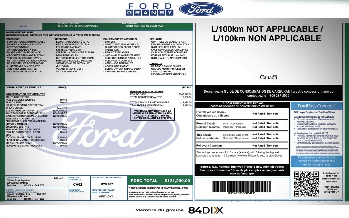 Ford Super Duty F-250 SRW 2025 Blanc Granby - photo #40