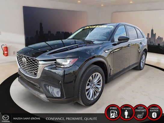 2024 Mazda CX-90 hybride rechargeable GS | 1 PROPRIÉTAIRE | JAMAIS ACCIDENTÉ | HYBRIDE RECHARGEABLE | AWD | DÉMARREUR À DISTANCE Black