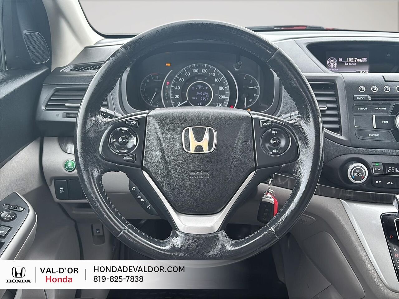Honda CR-V AWD 5 portes EX-L 2013 Rouge Val-d'Or - photo #8