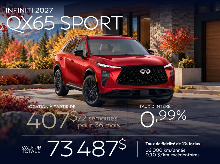 Promo INFINITI QX65 Sport 2027