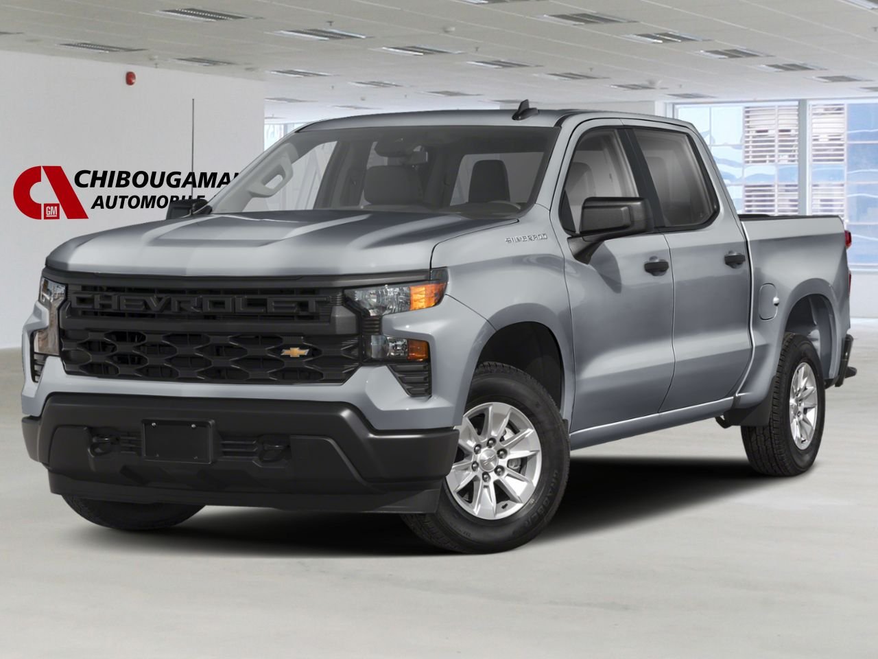 CHEVROLET Silverado 1500 K1500 SILVERADO CREW CAB CUSTOM STD/BOX (1CX) 2026 Gris sterling métallisé Chibougamau - photo #0