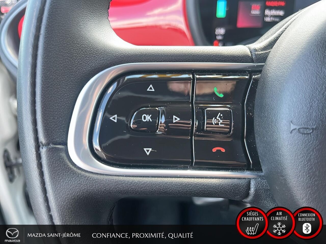 2024 FIAT 500e Édition (RED) | 100 % ÉLECTRIQUE | NAVIGATION | CAMÉRA DE RECUL | CARFAX VIERGE White Saint-Jérôme - photo #14