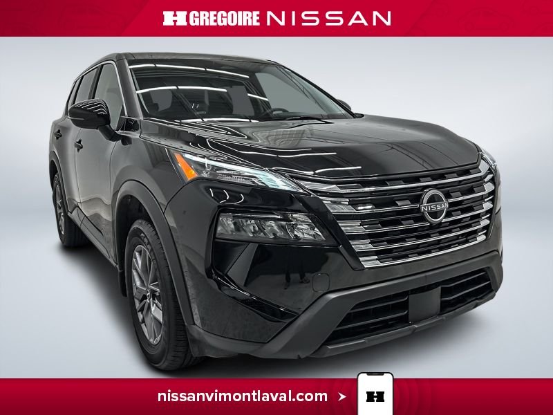 2024 Nissan Rogue S AWD CAMERA MAGS A PARTIR DE 2.99% Black