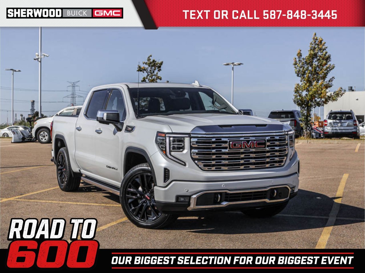 2025 GMC Sierra 1500 4WD Crew Cab 147 Denali White Sherwood Park - photo #0
