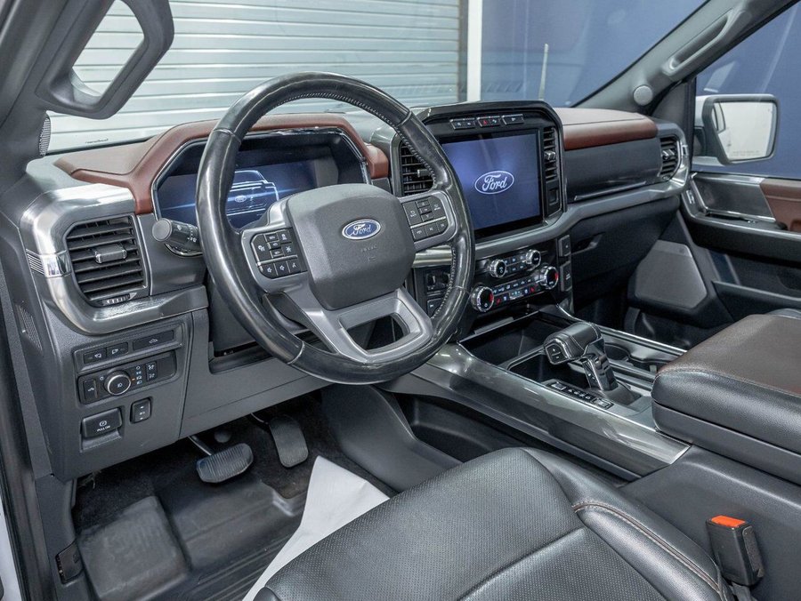 Ford F-150 LARIAT CREW 4X4 *TOIT* NAV CUIR SIÈGES VENTIL B&O 2021 Blanc