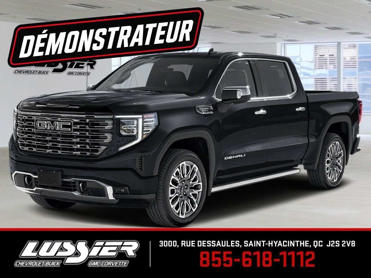 GMC Sierra 1500 Denali Ultimate cabine multiplace 4RM 147 po 2026 Noir Saint-Hyacinthe - photo #0
