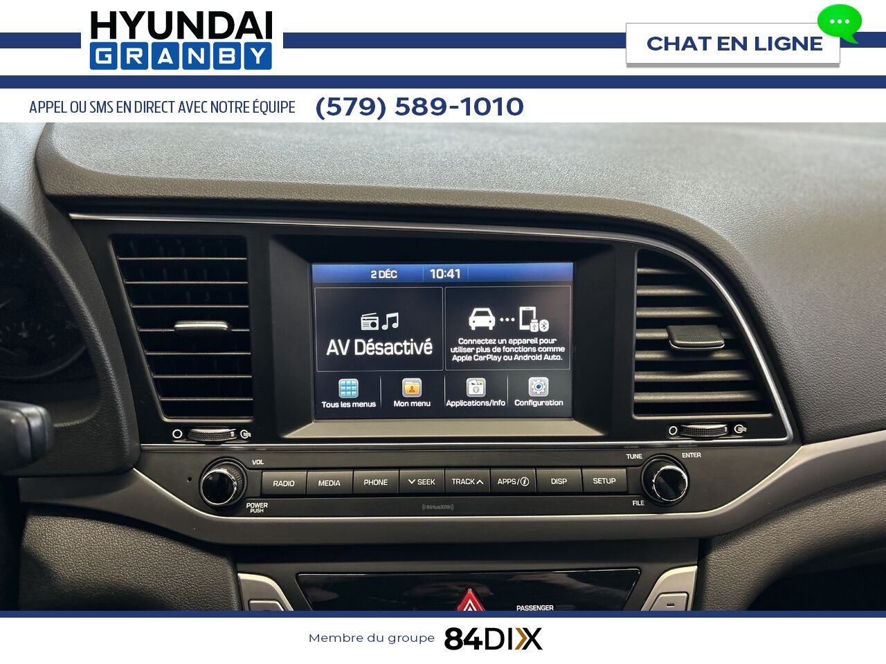 Hyundai Elantra 2018 Blanc Granby - photo #17