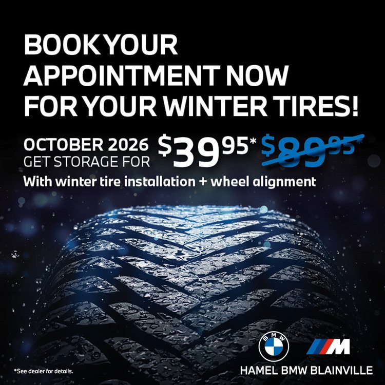 Hamel bmw promo octobre pneus 2026 EN