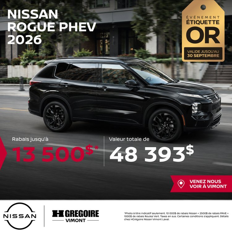 Nissan vimont Promo septembre ROGUE PHEV 2026 FR