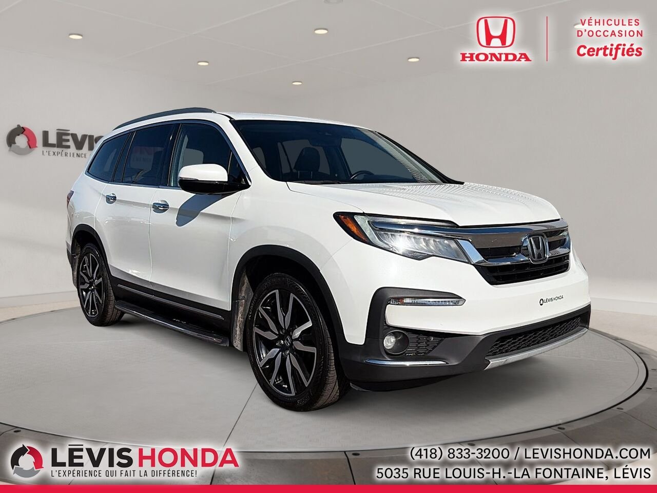 2021 Honda Pilot Touring 7P Touring 7 places TI White Lévis - photo #2