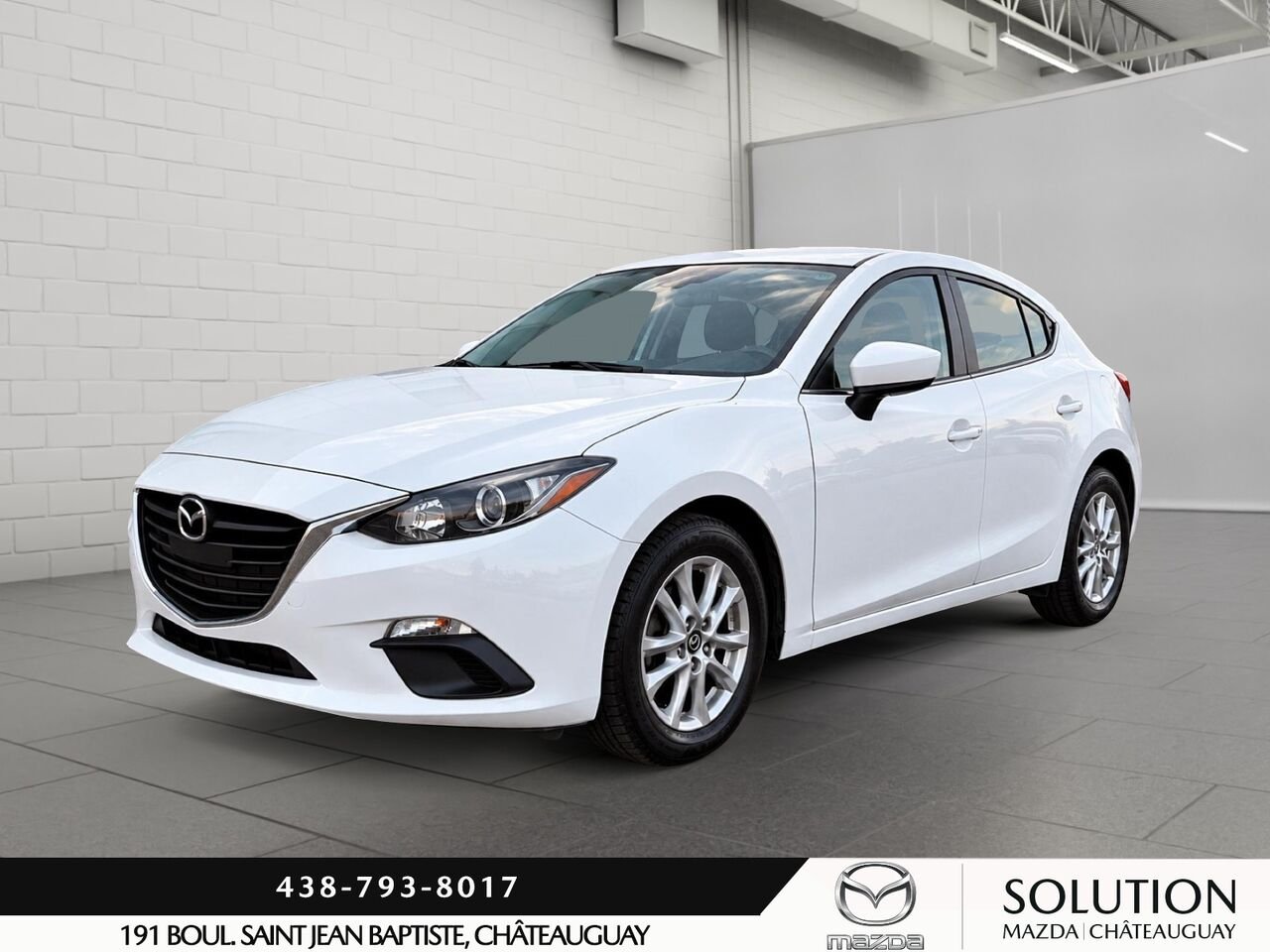 Mazda 3 SPORT AUTOMATIQUE / BLUETOOTH / SIEGES ET VOLANT CHAUFFANTS 2016 Blanc Châteauguay - photo #0