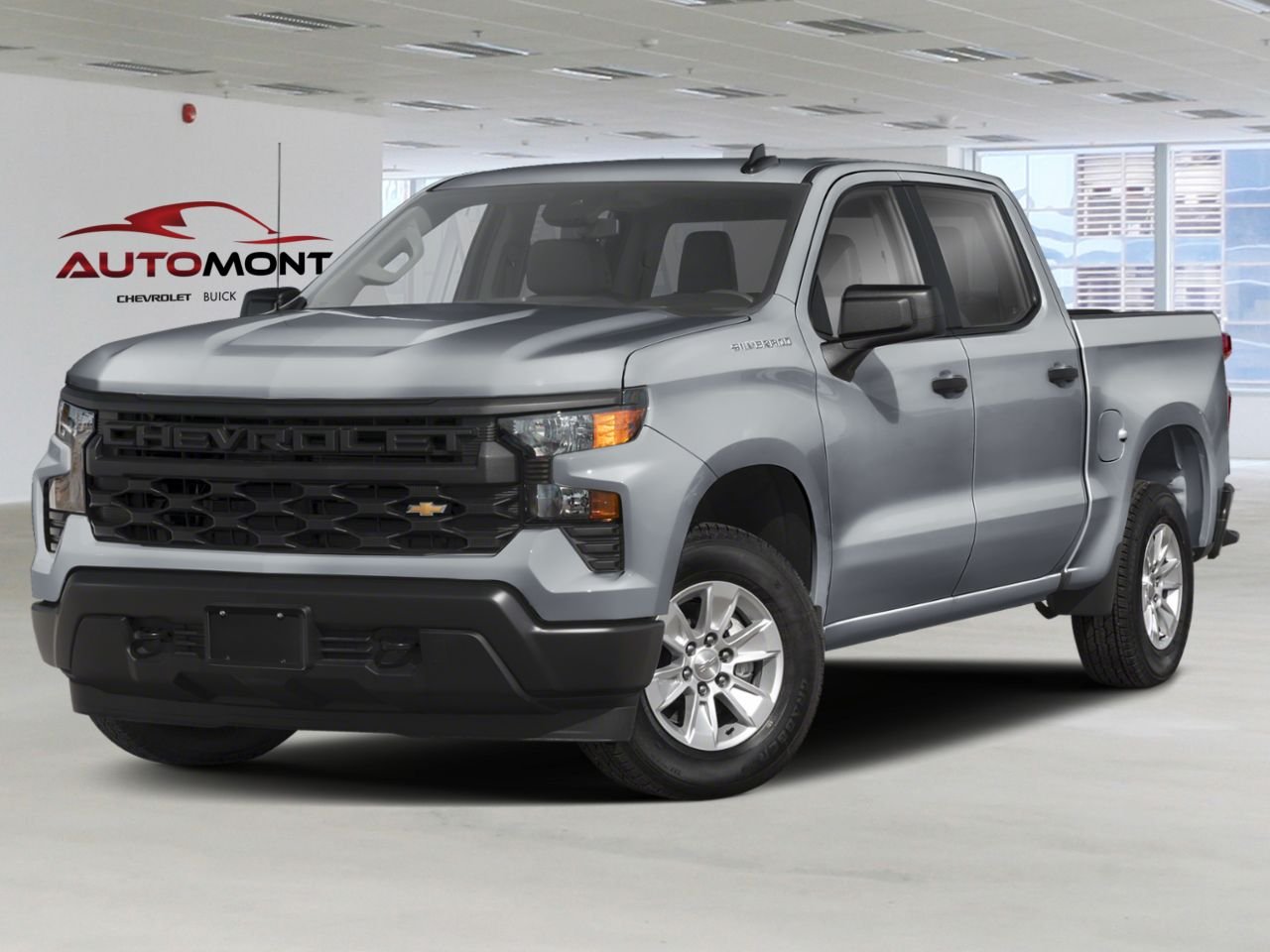 CHEVROLET Silverado 1500 K1500 SILVERADO CREW CAB CUSTOM STD/BOX (1CX) 2026 Gris sterling métallisé Mont-Laurier - photo #0