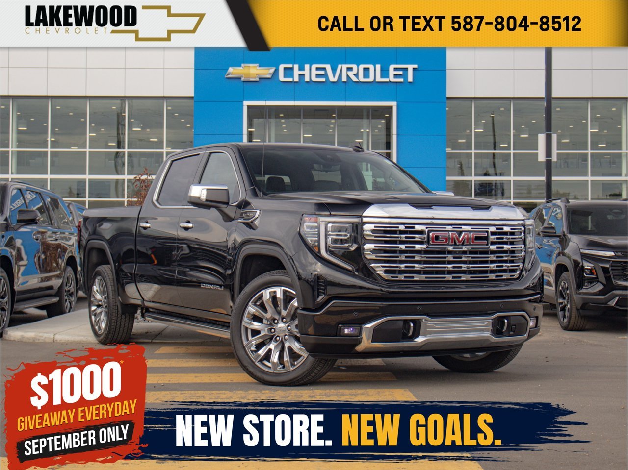 2025 GMC Sierra 1500 4WD Crew Cab 147 Denali Black Sherwood Park - photo #0
