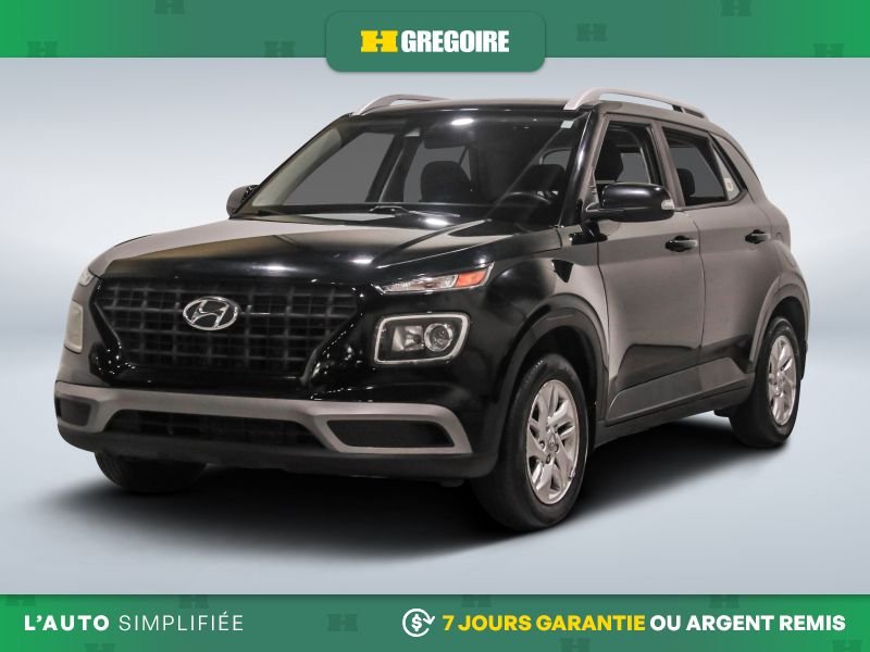 2020 Hyundai Venue PREFERRED AUTO AC MAGS GR ELECT CAM RECUL BLEUTOOT Black