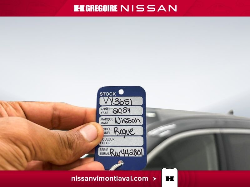 Nissan Rogue VY3651 | S AWD CARPLAY CAMERA A PARTIR DE 2.99% 2024 Gris Laval - photo #18