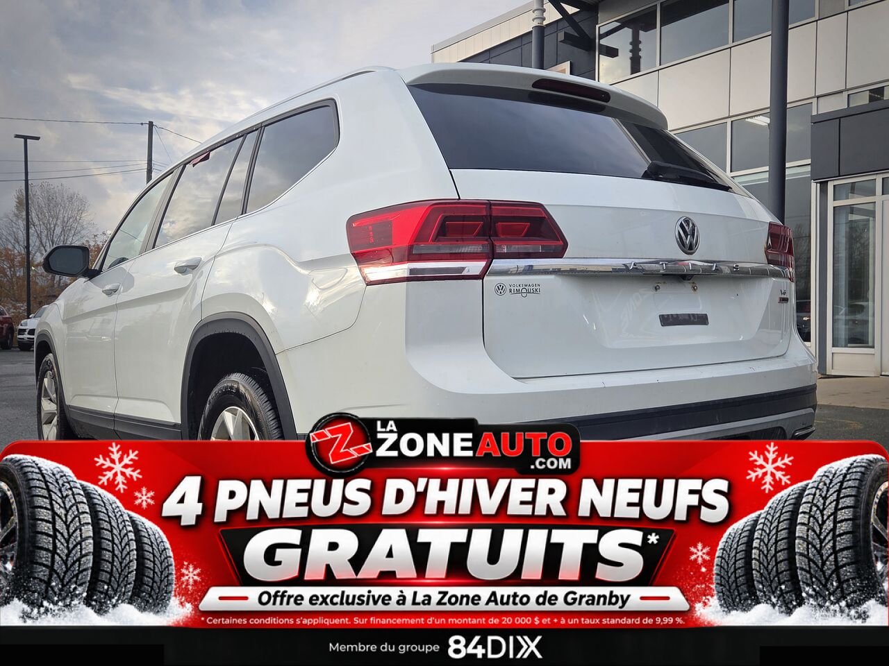 2019 Volkswagen Atlas V6 White Granby - photo #4