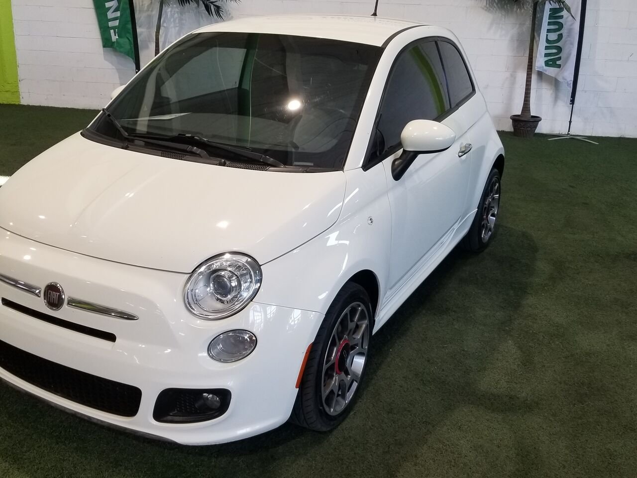 2014 FIAT 500 White  - photo #2
