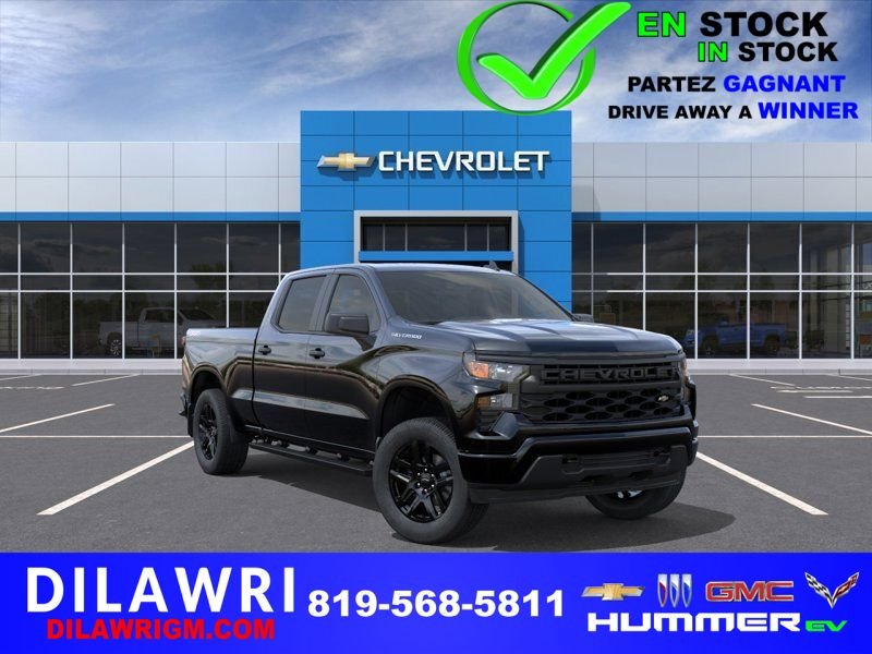 CHEVROLET Silverado 1500 Custom cabine multiplace 4RM 157 po 2026 NOIR Gatineau - photo #0