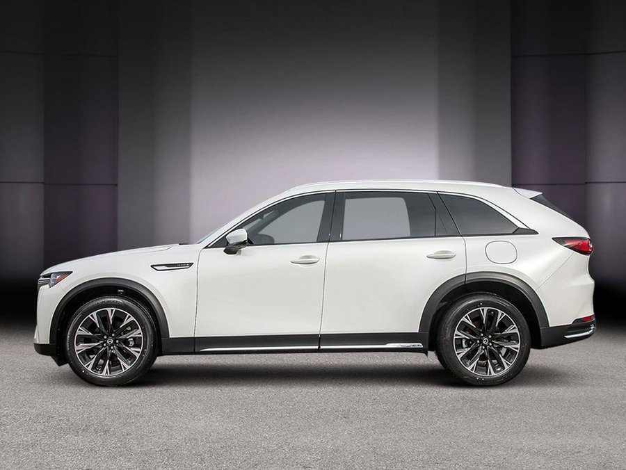 Mazda CX-90 hybride rechargeable GT 2026 Blanc rhodium métallisé