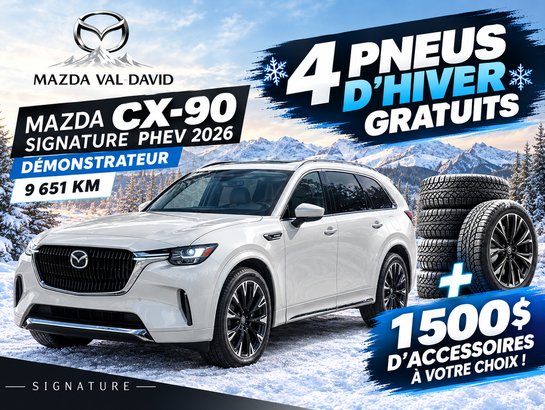Mazda CX-90 hybride rechargeable Signature 2026 Quartz platine métallisé
