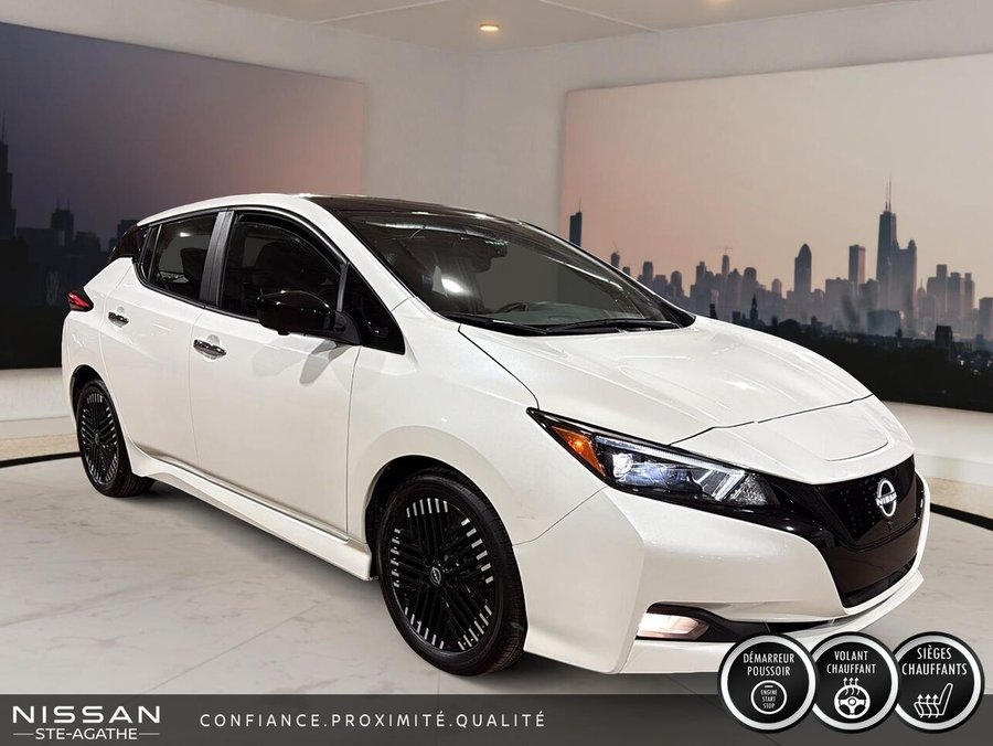 Nissan LEAF SV | 1 PROPRIÉTAIRE | BAS KILOMÉTRAGE | CAMÉRAS 360° | VOLANT CHAUFFANT 2024 Blanc