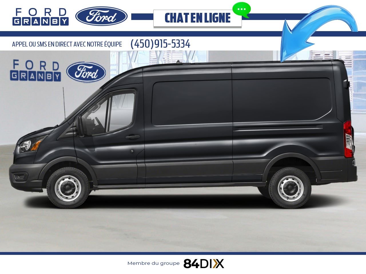Ford Transit fourgon utilitaire 2025 Noir agate métallisé Granby - photo #2