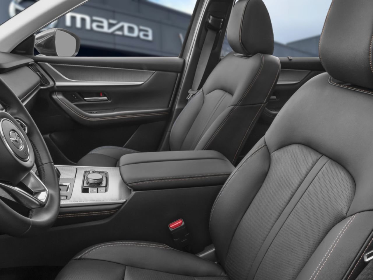 2026 Mazda CX-90 hybride léger GT TI, HYBRIDE, 5 PLACE CAPITAINES Black Val-David - photo #7