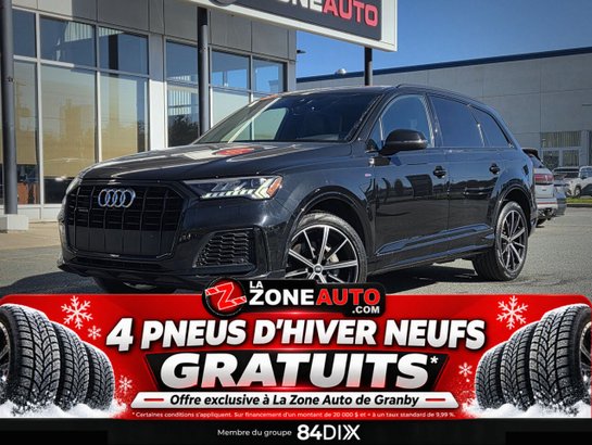 Audi Q7 Vorsprung 7 PASSAGERS + CAPACITÉ DE REMOQURAGE JUSQU'À 7700LB 2023 Noir