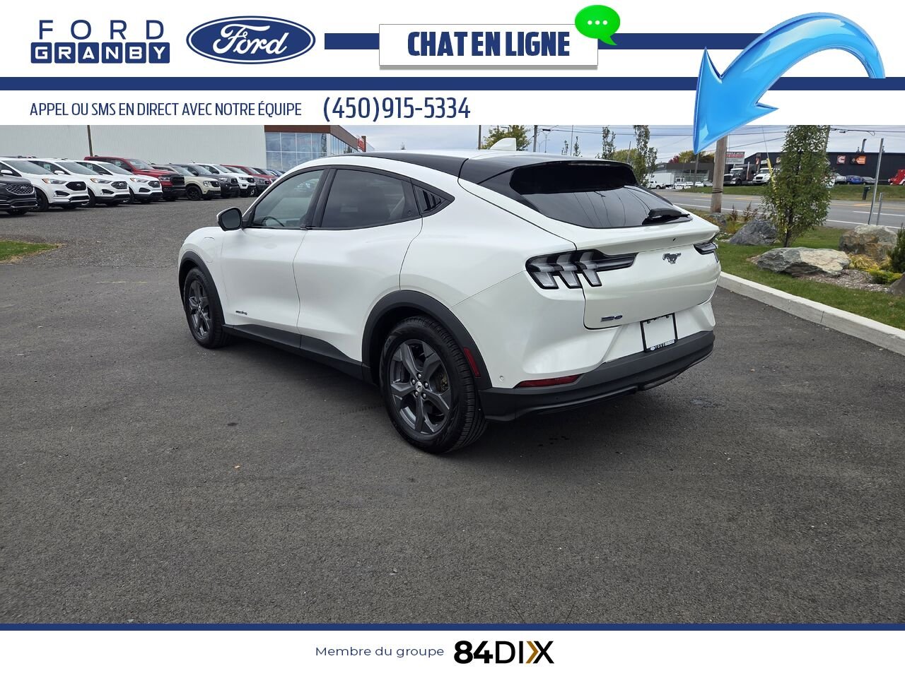 2022 Ford Mustang Mach-E White Granby - photo #8