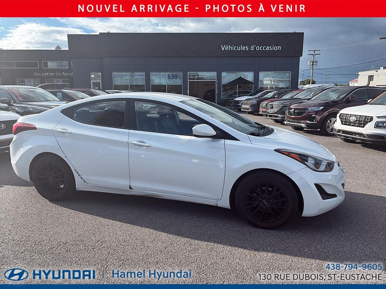 2015 Hyundai Elantra White Saint-Eustache - photo #0