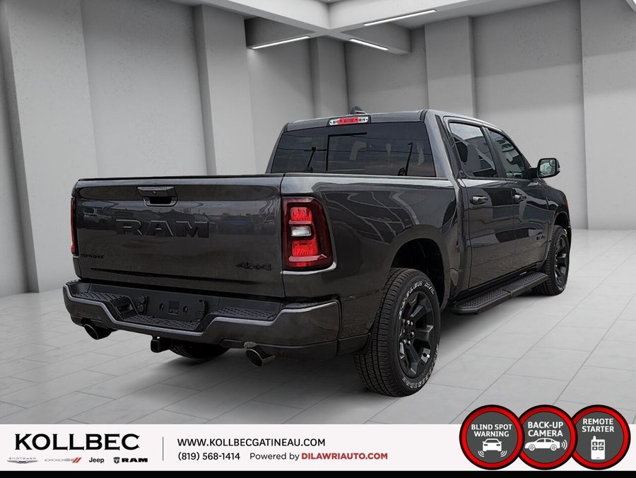 RAM 1500 Sport cabine d'équipe 4x4 caisse de 5 pi 7 po 2026 Cristal granit métallisé