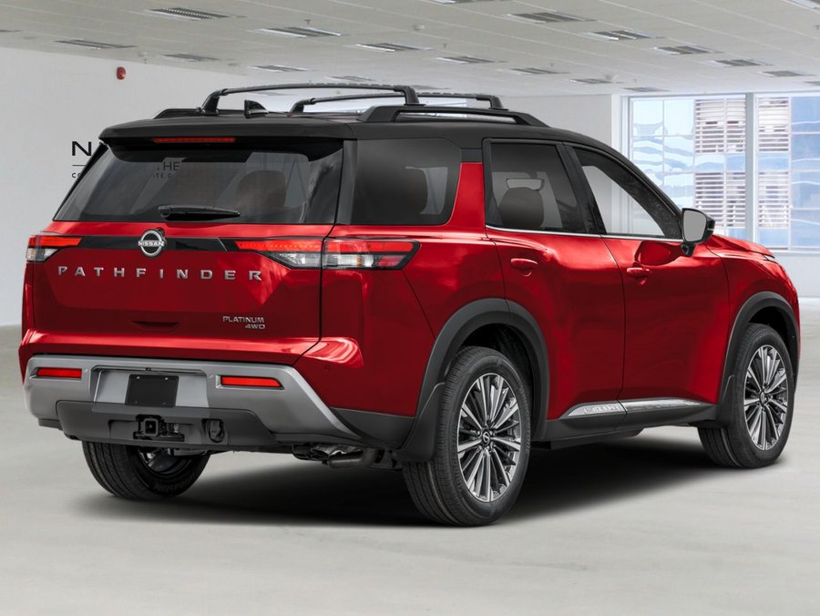 Nissan Pathfinder Platinum 4 RM 2026 Teinte braise écarlate/Noir intense